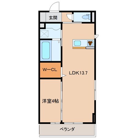 D-ROOM友田の物件間取画像